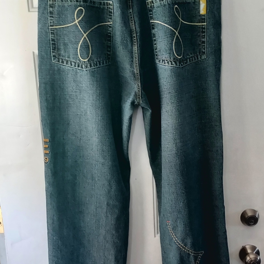 Vintage Justice Men's Blue Jeans Sz 44 - Picture 7 of 10